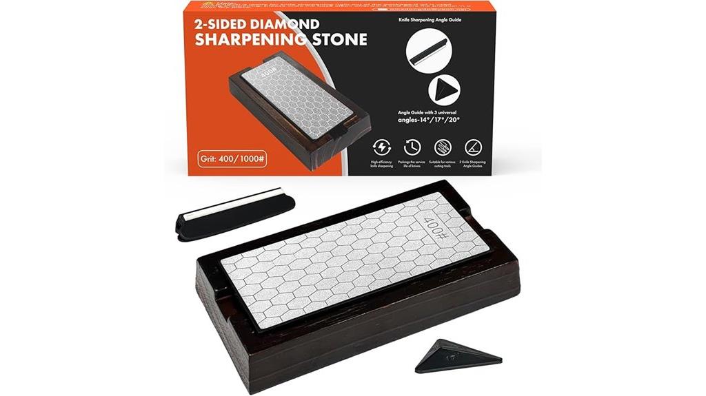 dual grit diamond sharpening stone
