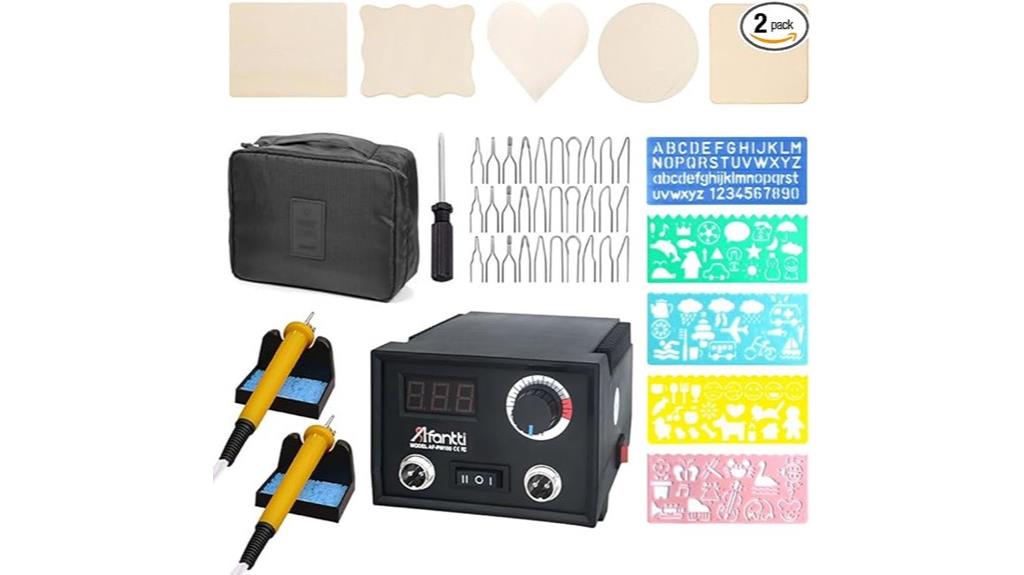 dual pen wood burning