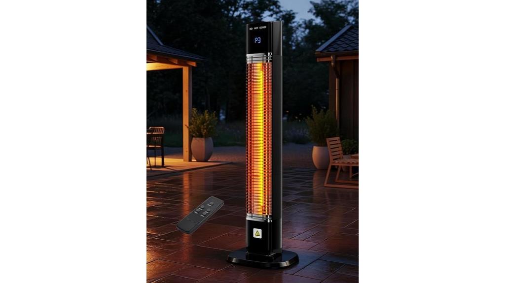 electric patio heater with remote