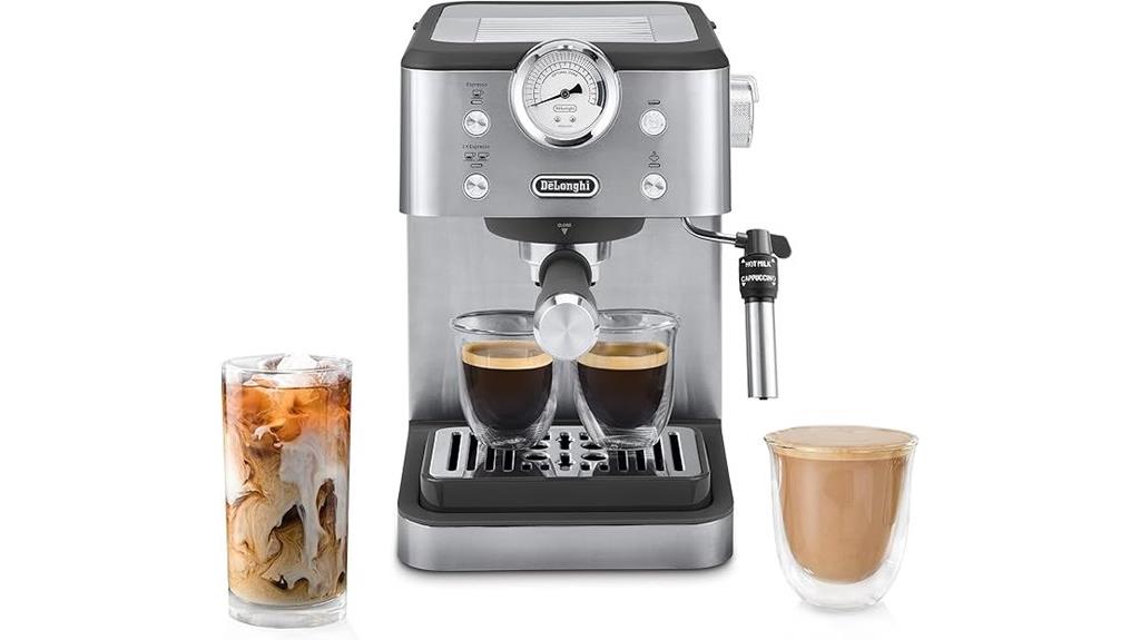 espresso machine with milk frother