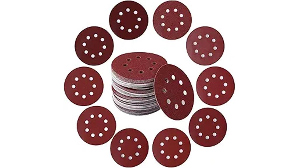 five inch grit sanding discs