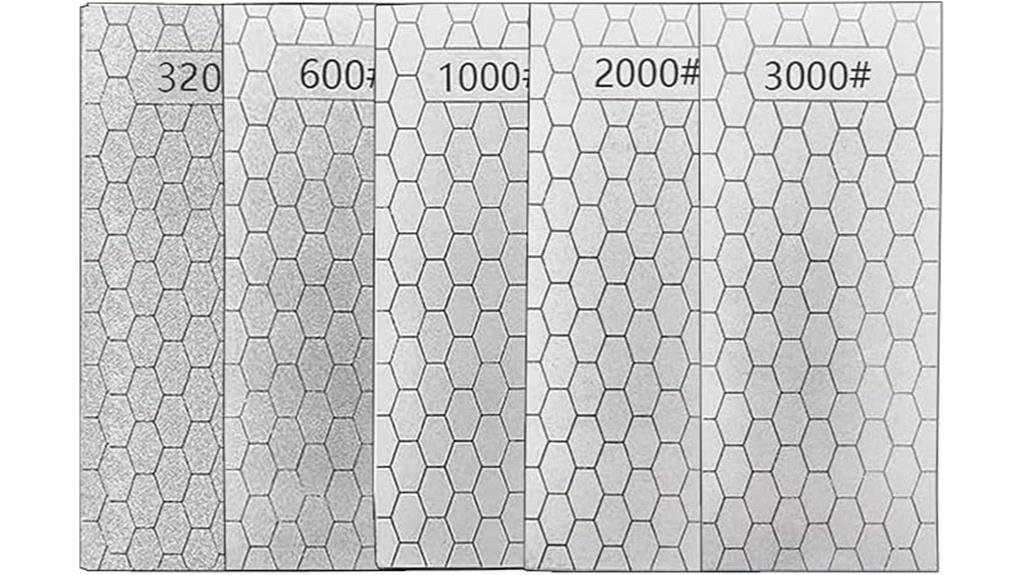 five piece diamond sharpener set