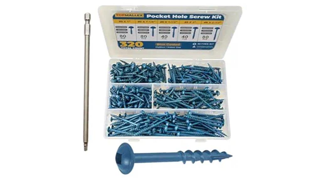 five size pocket screws