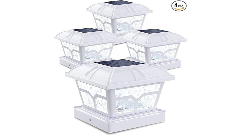 four pack solar lights