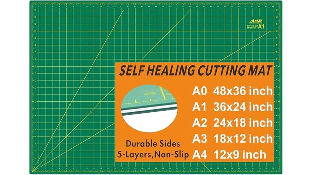 green durable self healing mat