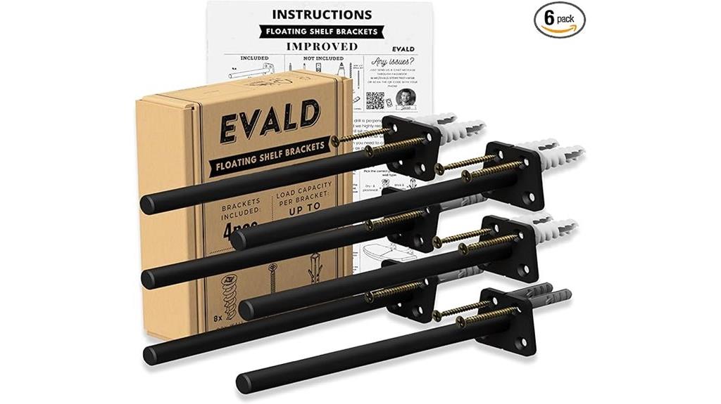 heavy duty floating shelf brackets