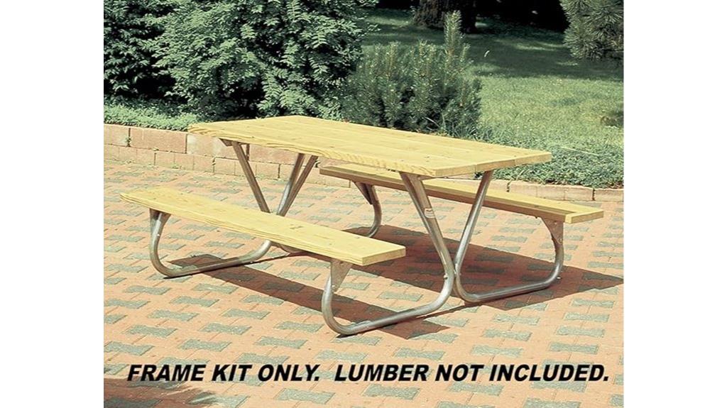 heavy duty steel picnic tableframes