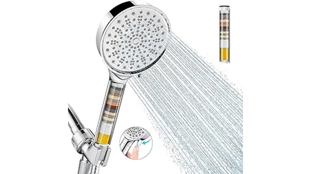 high pressure filtered shower