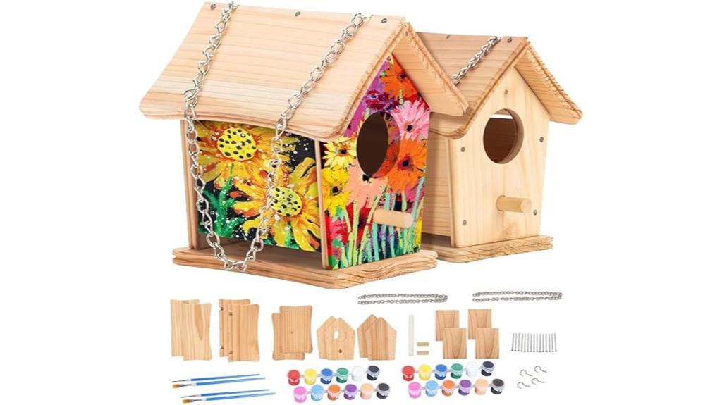 kids birdhouse craft kit