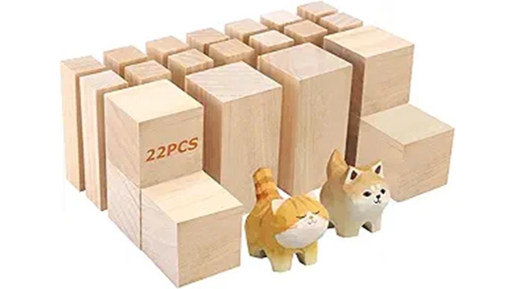 kingbro 22 pack basswood blocks