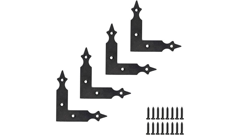 l shaped door brackets