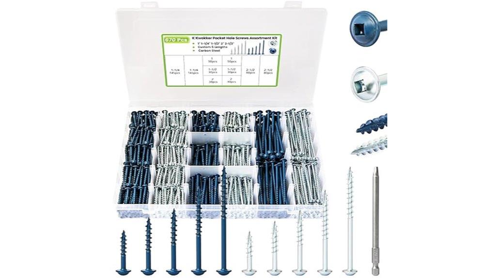 large assorted screw collection