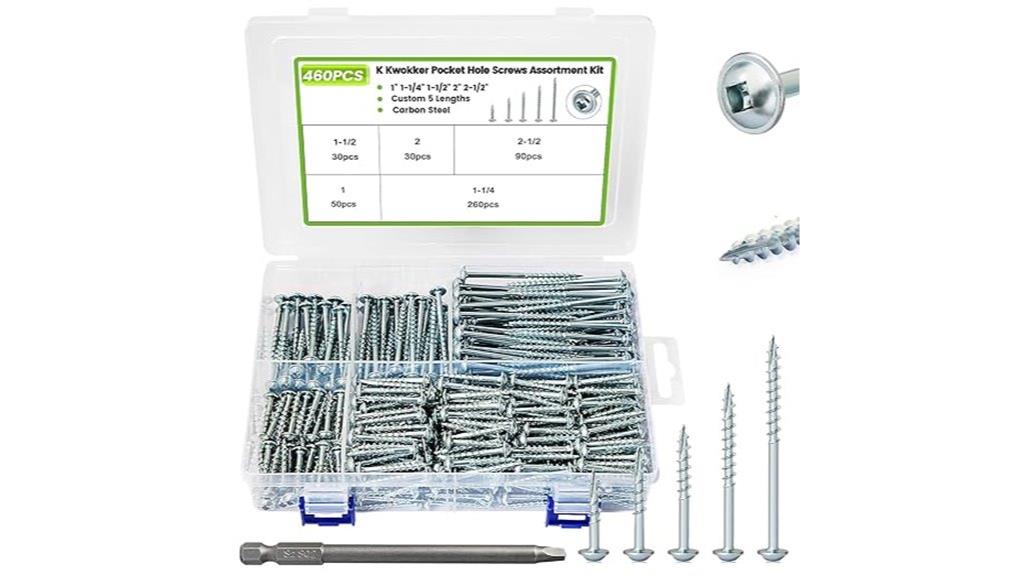 large pocket screw set