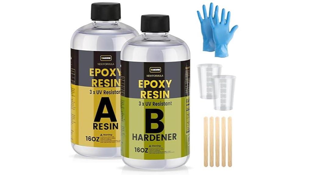 large uv resistant glossy resin