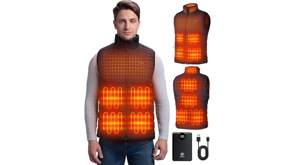 men s battery operated heated vest