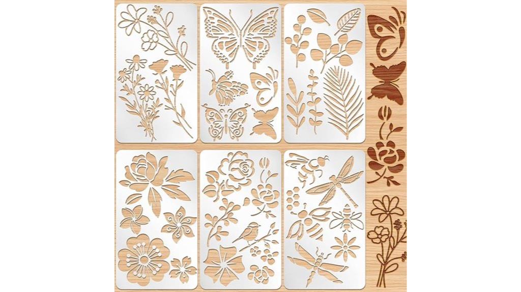 metal stencil templates set