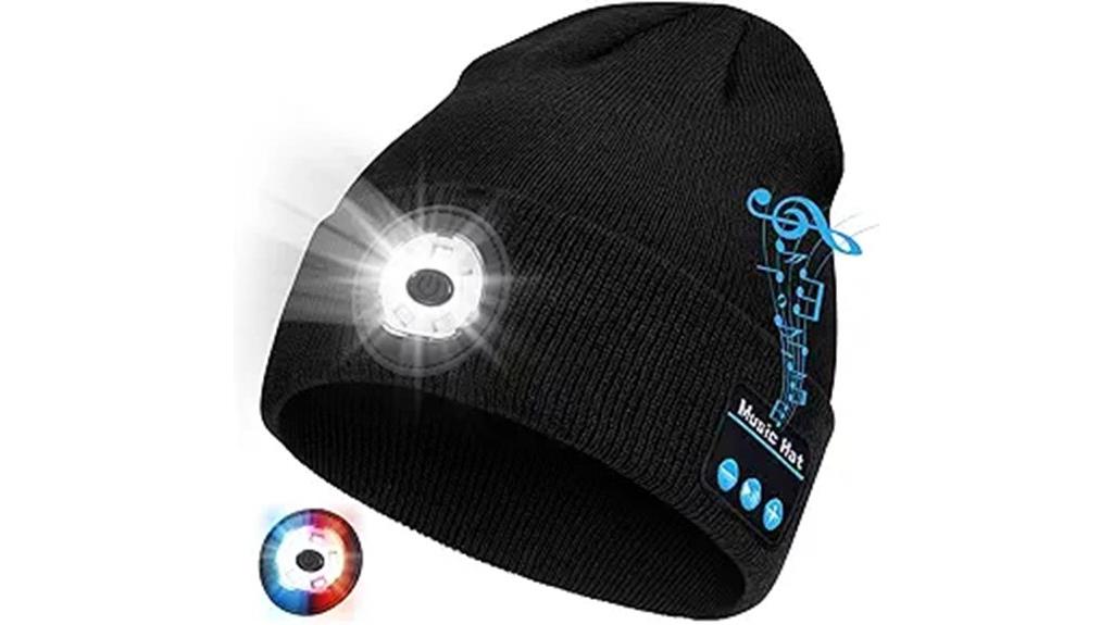 music hat with lights