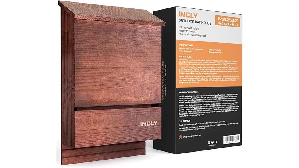 outdoor bat house dimensions