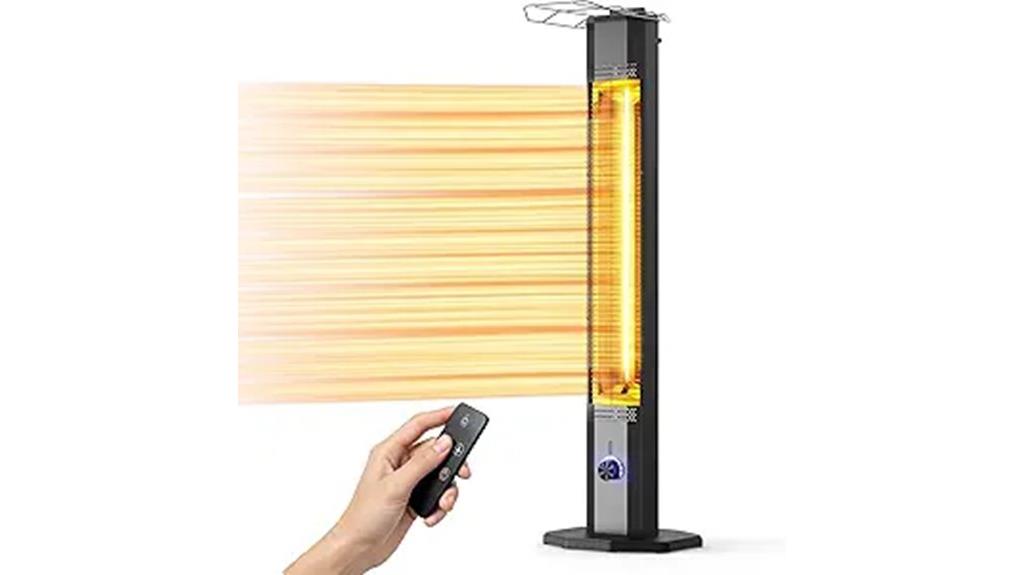outdoor infrared heater with timer