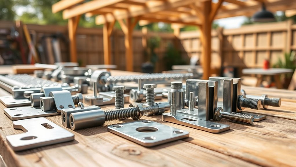 pergola hardware selection criteria