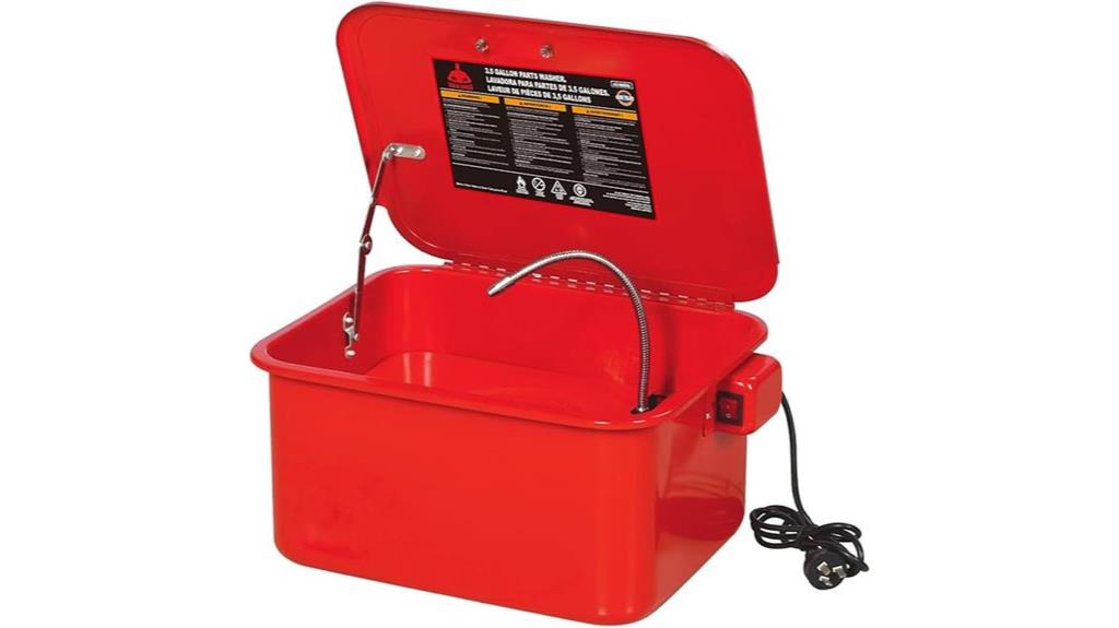 portable steel parts washer