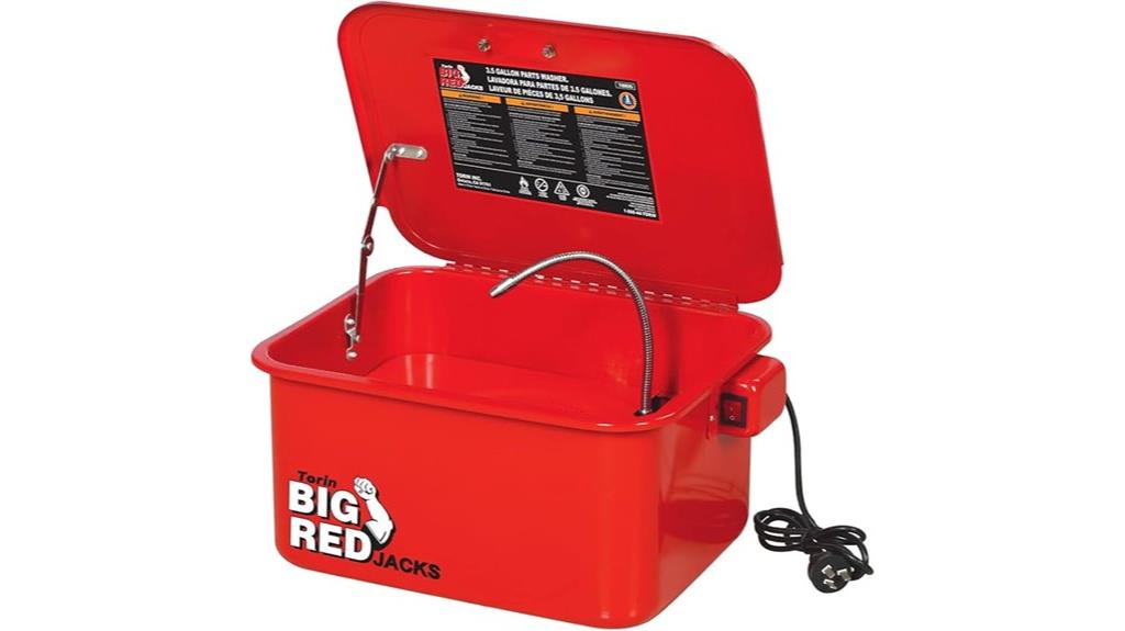 portable steel parts washer