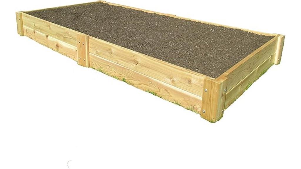 premium cedar garden bed