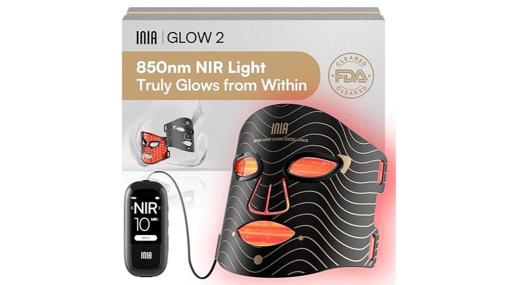 red light facial mask
