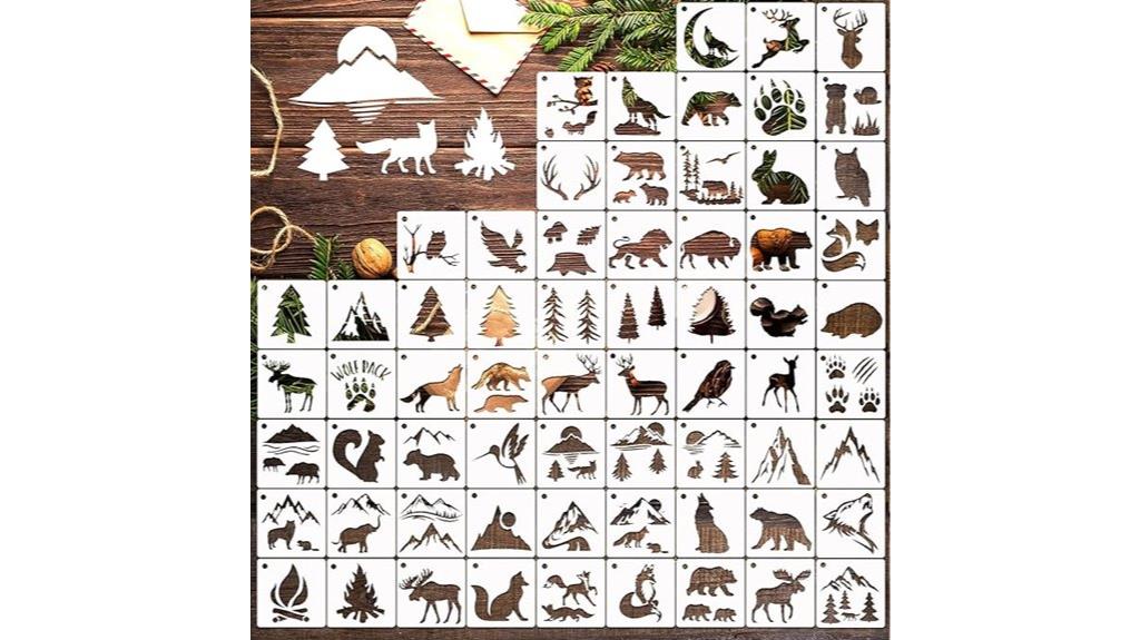 reusable wildlife stencils