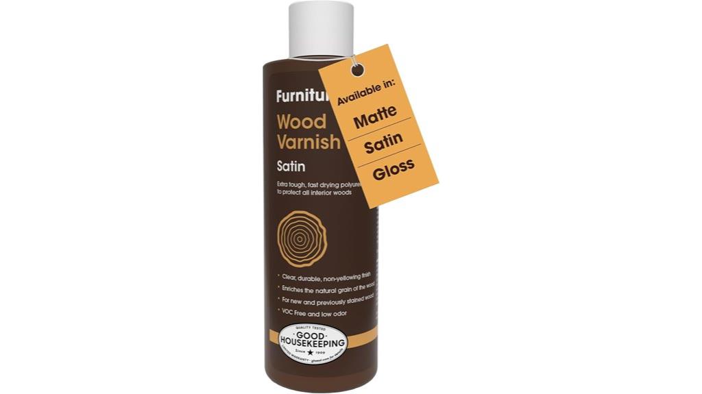 satin waterproof wood varnish