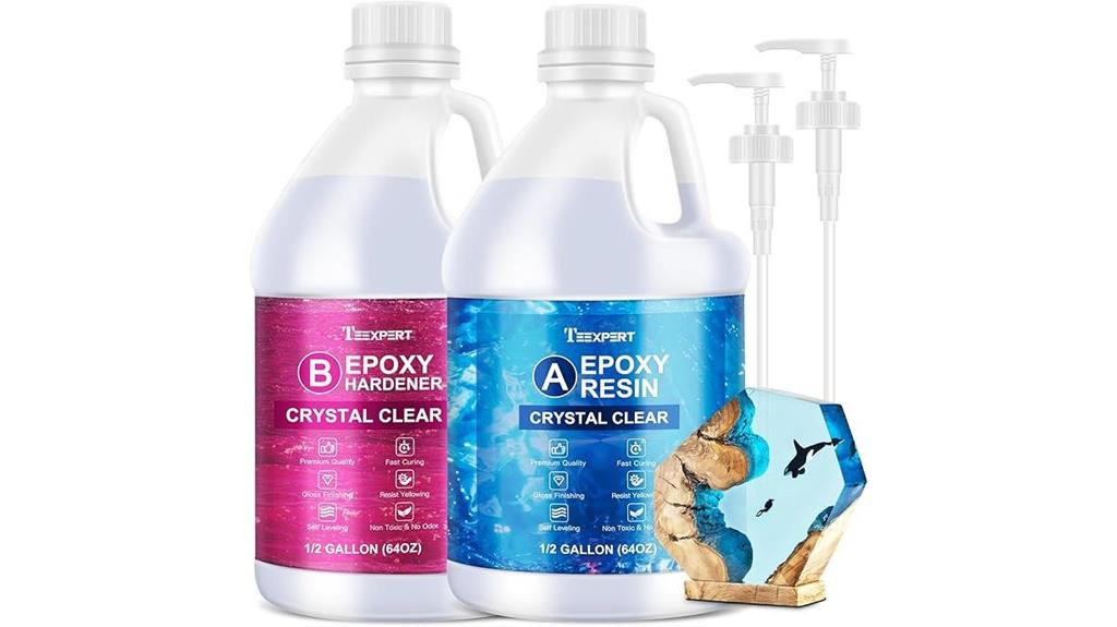 self leveling clear epoxy