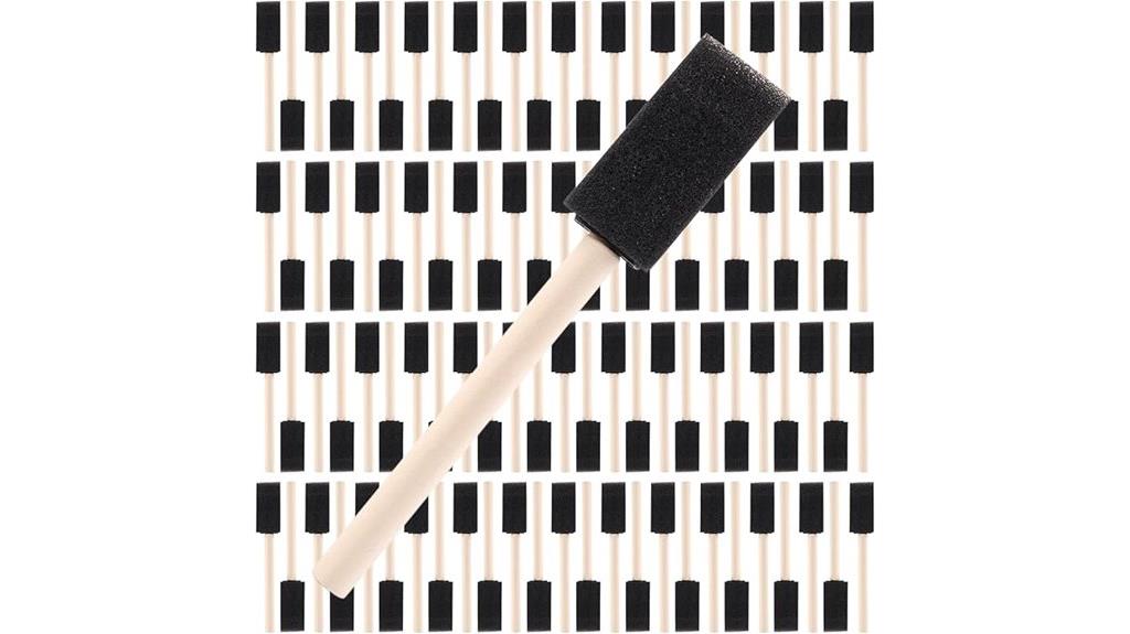 set of 100 foam brushes