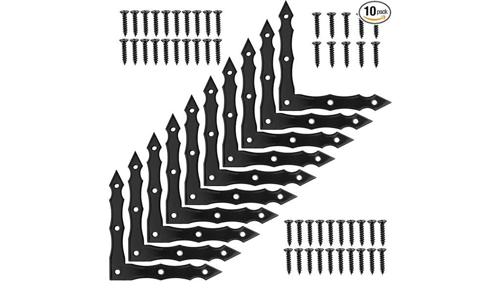 set of ten decorative brackets