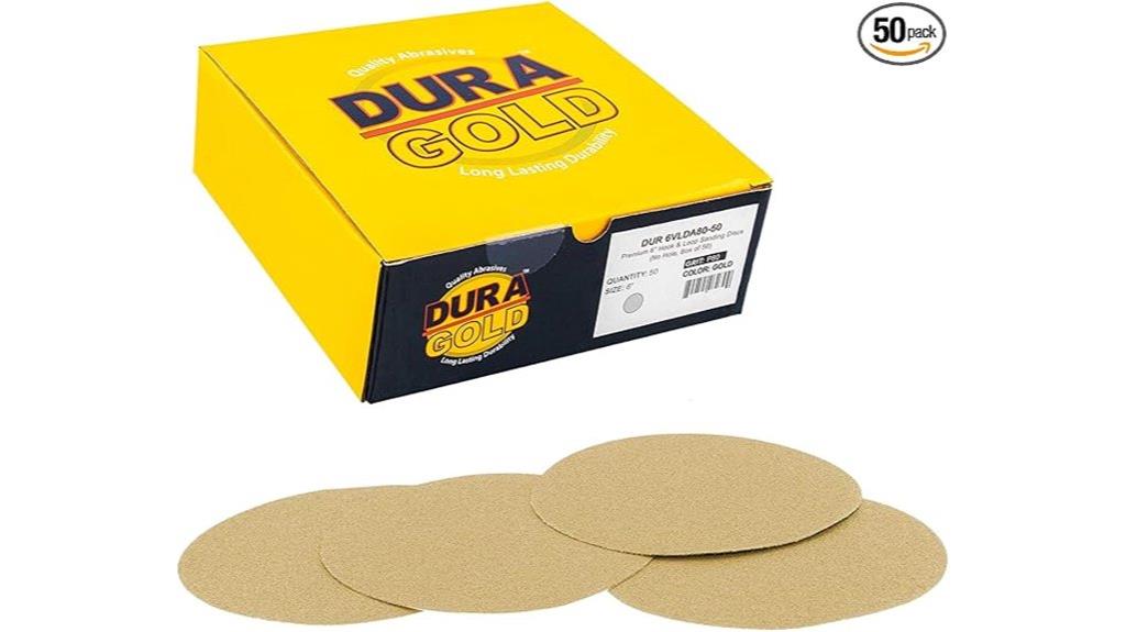 six inch 80 grit discs