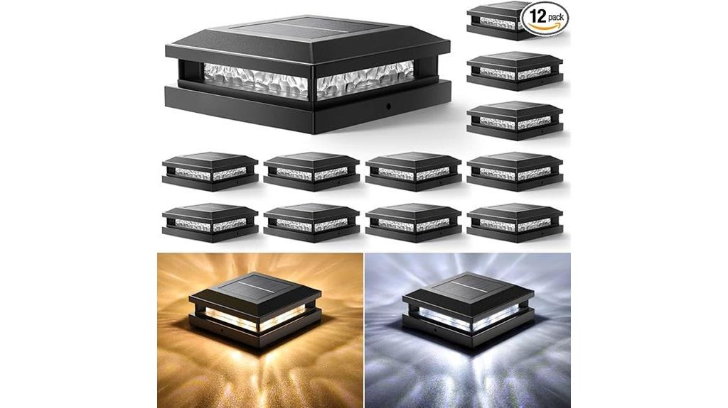 solar fence post lights