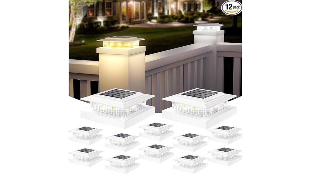 solar fence post lights