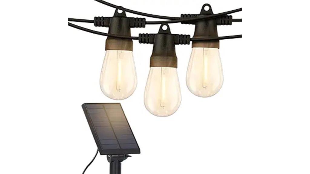 solar powered outdoor string lights
