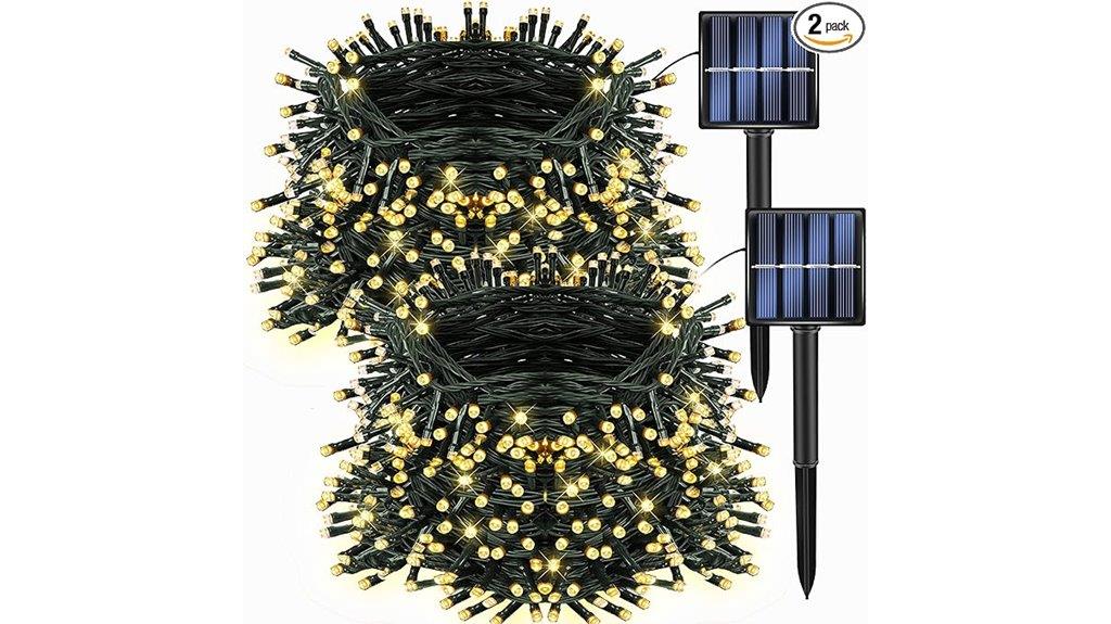 solar string lights 8 modes