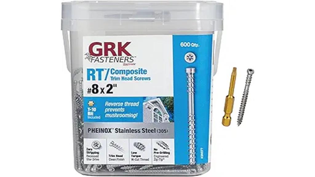 stainless steel trim screws