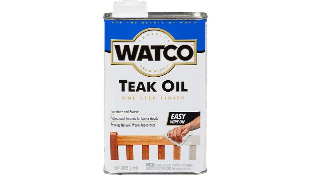 teak oil wood finish