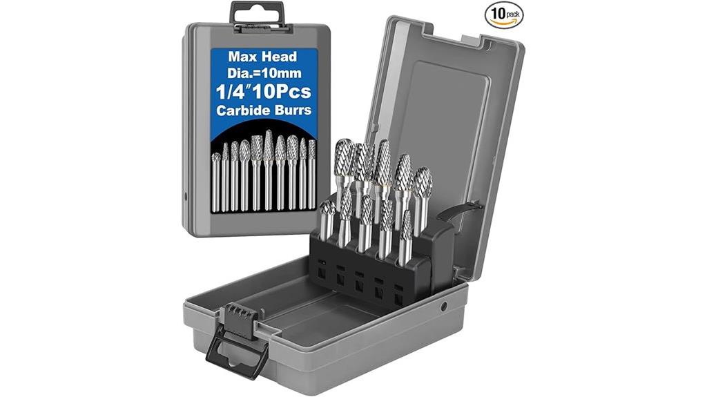 ten piece carbide burrs