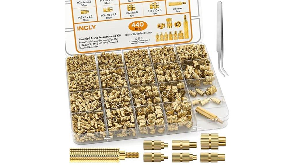 threaded insert set with tip