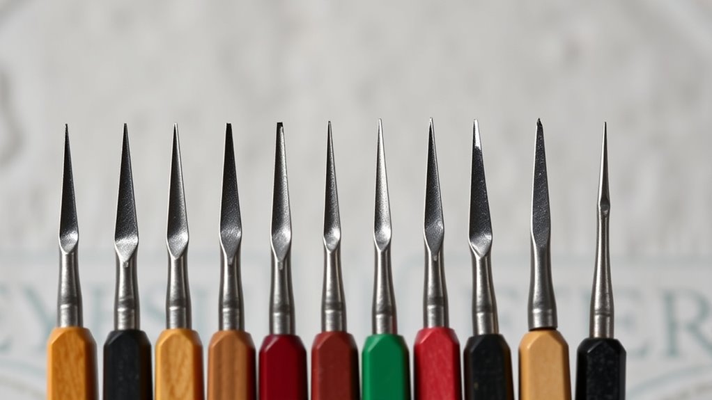tiny carving tool collection