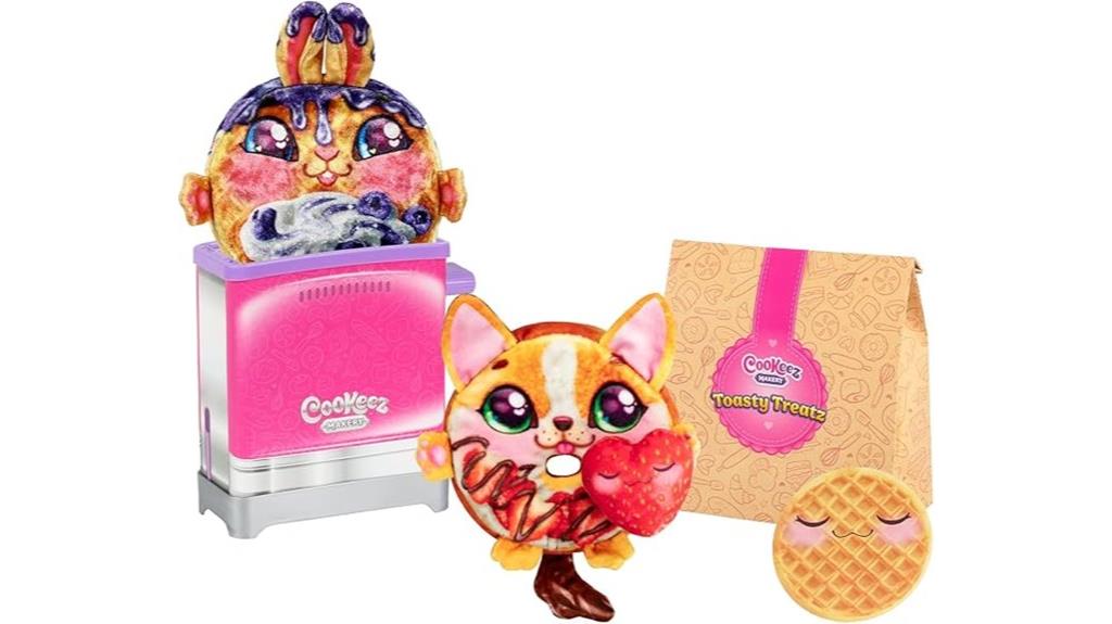 toaster plush snack set