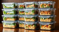 top glass meal storage