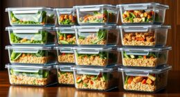 top glass meal storage