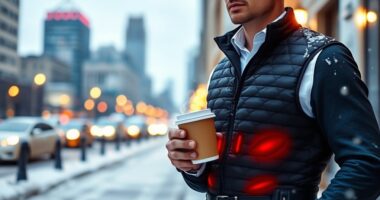 top men s heated winter vests