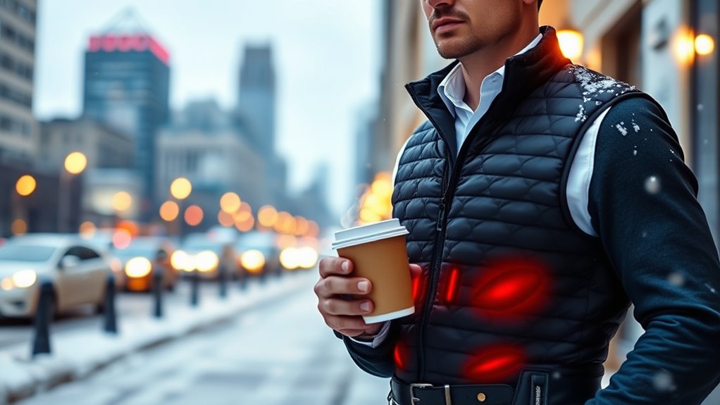 top men s heated winter vests