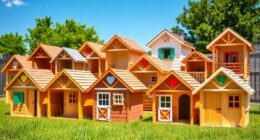 top wooden playhouse kits