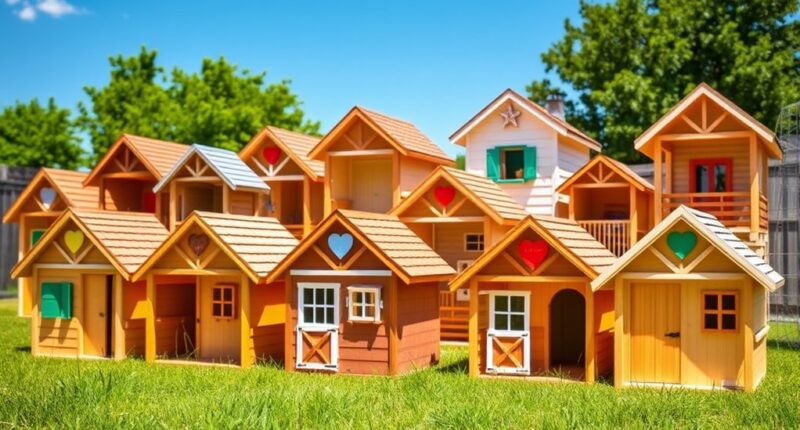 top wooden playhouse kits